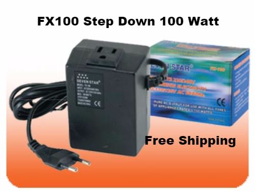 Seven Star FX100 100 W Watts Step Down Voltage Converter for Electronics