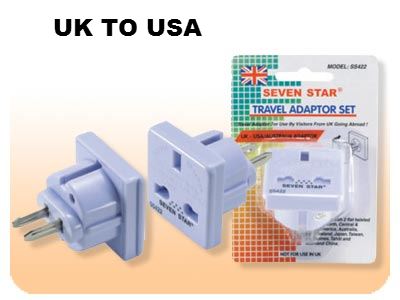 Type G To Type A Adapter Seven Star SS422 British UK To US Adapter Plug For American Outlet