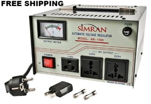 AR-1500 1500 Watts Voltage Converter Built-in Stabilizer