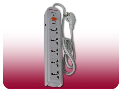 220 Volt Universal Surge Protector with 5 Outlets