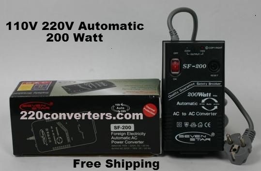 200W Compact Automatic AC Converter with Safety Braker -SF200