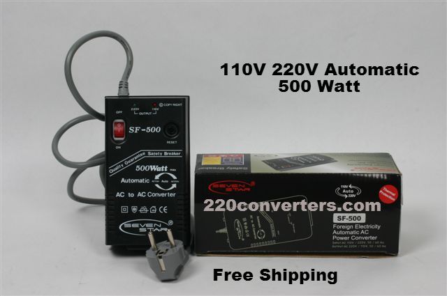 500W Compact Automatic AC Converter with Safety Braker -SF500