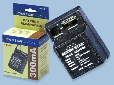 Universal AC/DC Adapter 110/240V 300ma - SS101