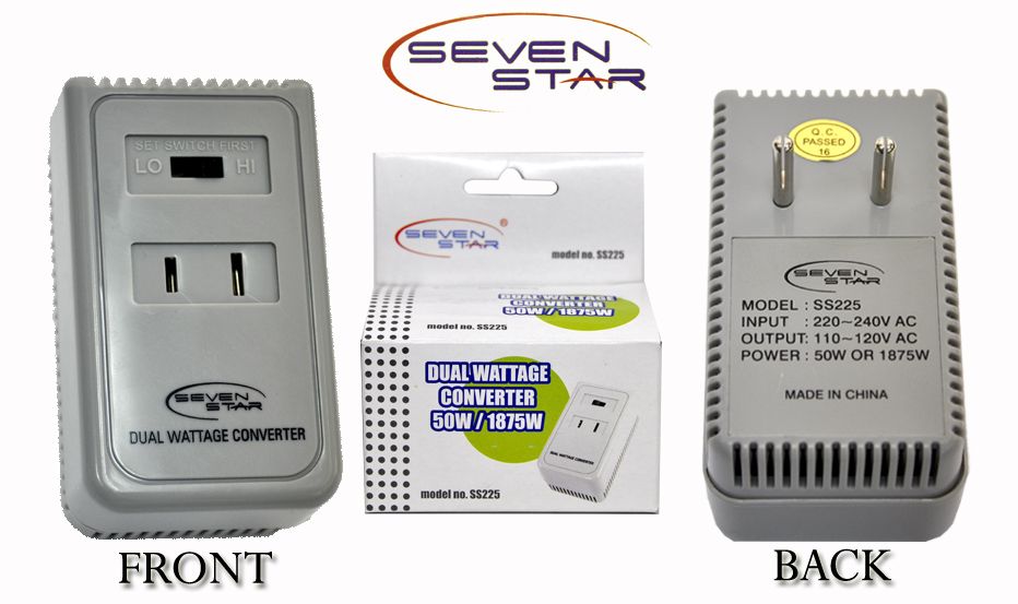 Dual Wattage Converter 50-1875 Watts - SIMRAN SM1875