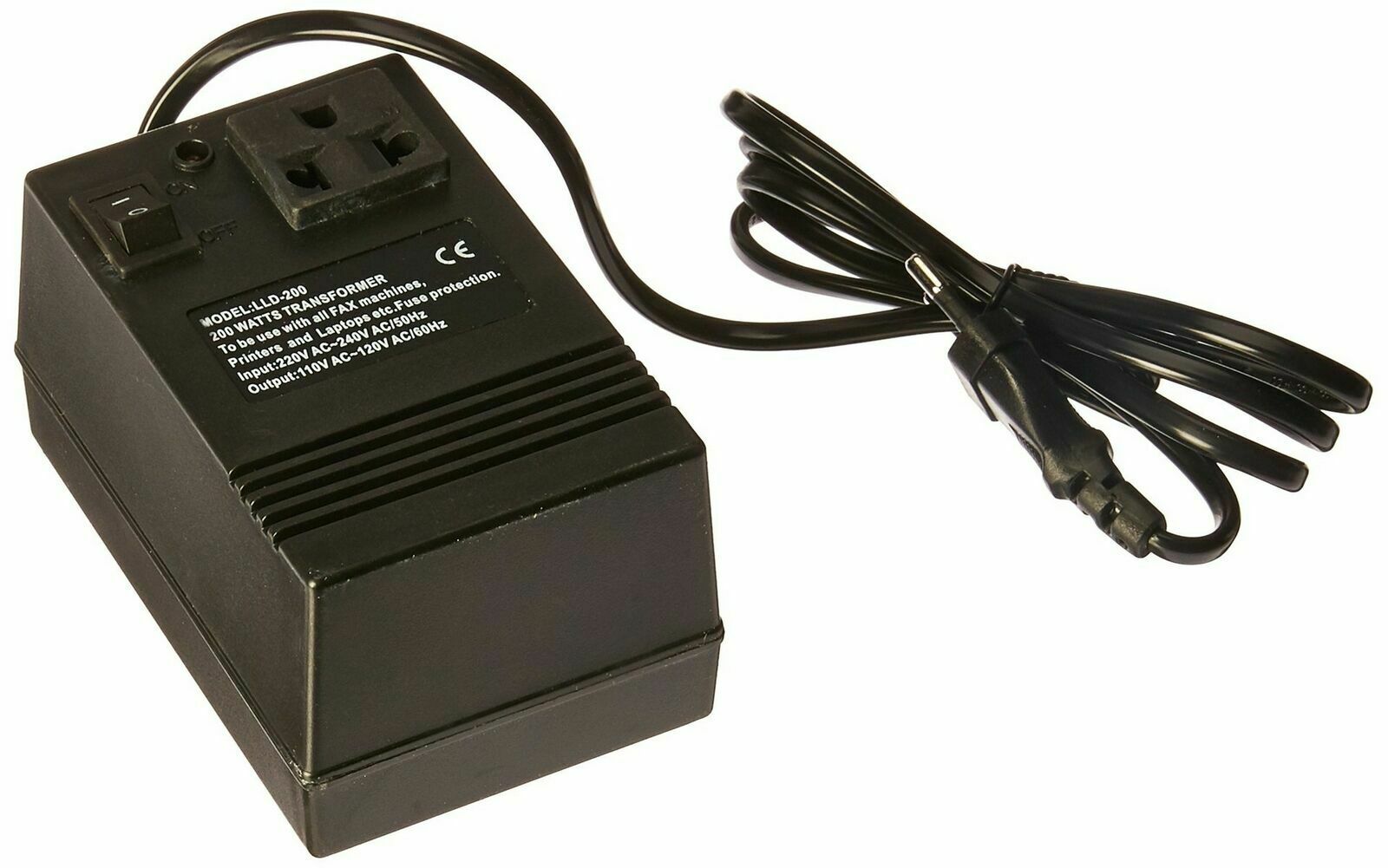 Norstar LLD200 200 W Watt Compact Voltage Converter 220v to 110v Transformer for Electronics 