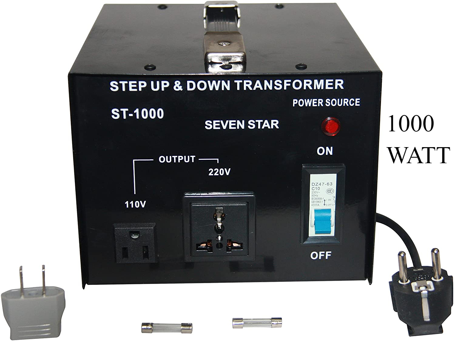 Seven Star ST-1000 Step Up And Down Transformer 1000 Watt 