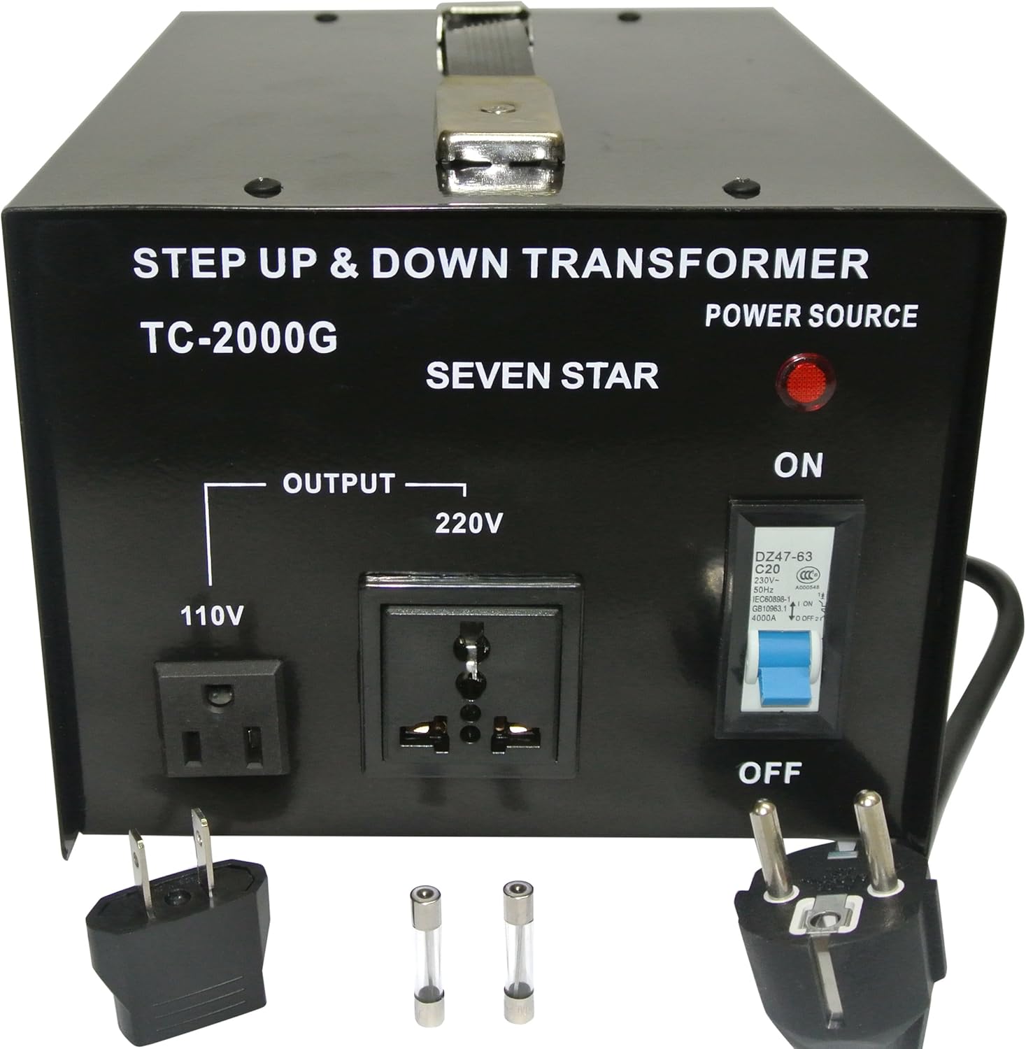 Seven Star TC2000G 2000 Watt Step Up-Down Power Converter Transformer