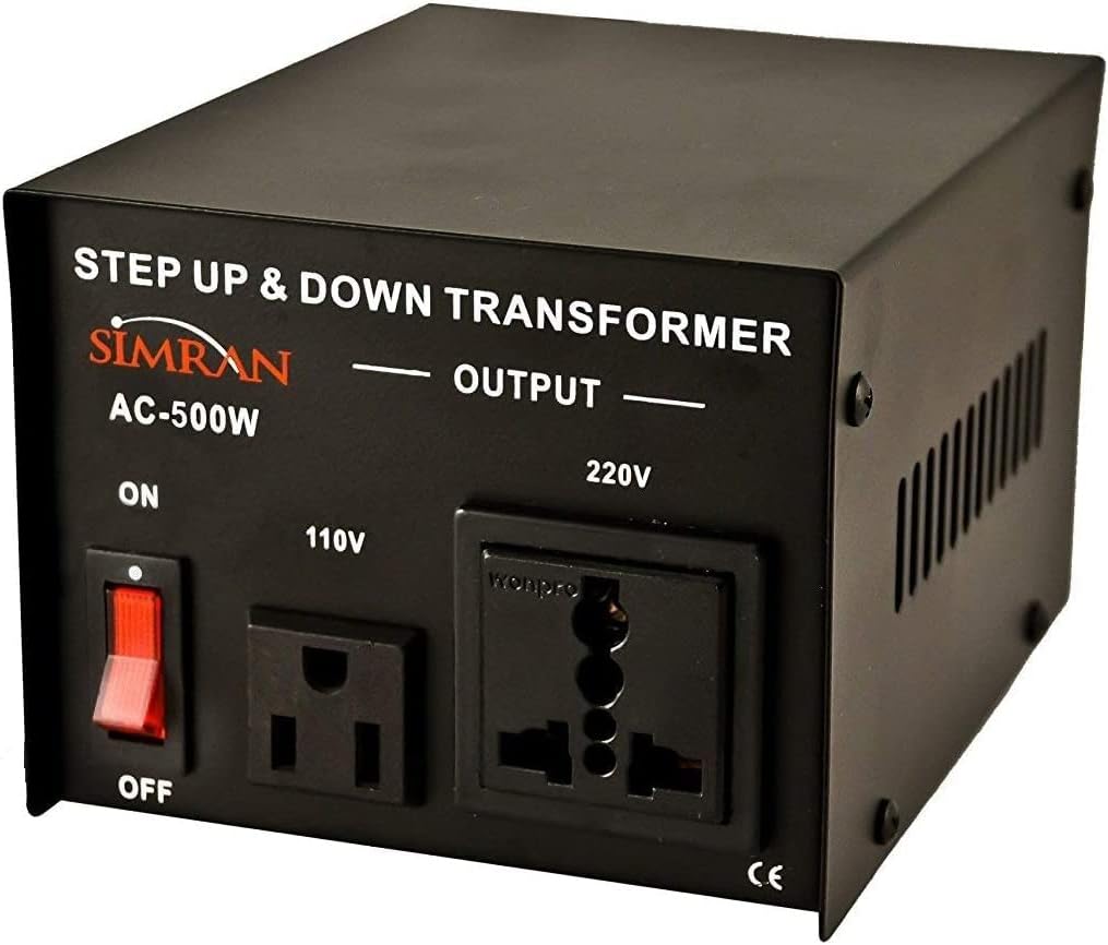 Simran AC-500 Watt Step Up Down Voltage Converter, 500W Transformer  Simran AC-500W, simran ac-500, simran ac500, ac-500w, simran 500 Watts Converter, simran 500w Transformer, two way, Step Up, Step Down, Voltage Converter, power converter, power transformer, AC500, AC-500W, AC-500, sevenstar, seven star, simran, AC500W