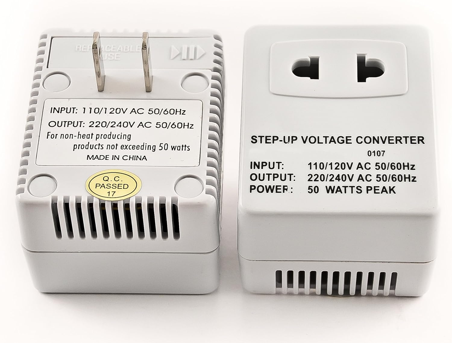 Simran SM-250F 50 Watt Step Up Travel Voltage Converter For USA