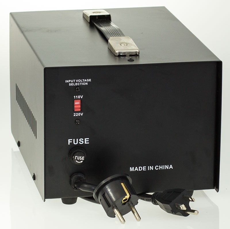 Transformateur Simran 1000 W – 110-220 V, Step-up/down, Lourd, Avec Fusible De Sécurité