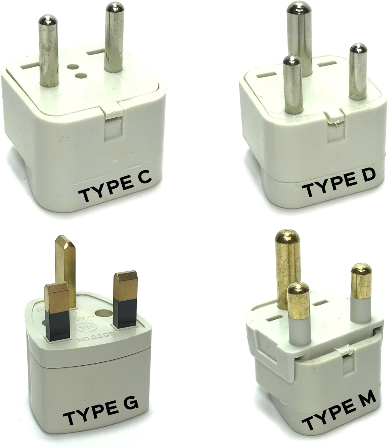 4-Pack Universal Travel Plug Adapters For Europe, India, Africa, UK ...