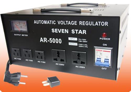 Seven Star AR-5000 5000 Watt Voltage Converter Stabilizer 5000W Step Up Down Transformer Regulator