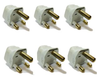Type M 6-PK South Africa Plug Adapter S. African 