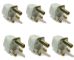 Type M 6-PK South Africa Plug Adapter S. African 
