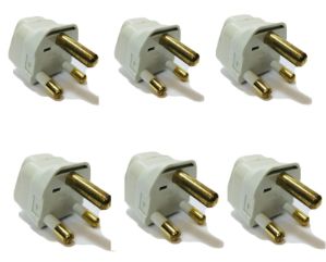 Type M 6-PK South Africa Plug Adapter S. African 