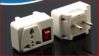 609-H Type C Universal Plug Adapter with Switch for Europe Outlets