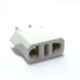 MF-7 European Asian to American Plug Adapter White EU To US Flat Blade Converter Plug Type A