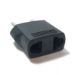 Seven Star MU-3 5mm Adapter Plug from U.S. to Europe Asia 5 mm Round Prongs