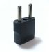 Type C USA TO Europe Adapter 5 mm Round Pins MU3 Black US American European EU Style