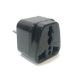 Seven Star Type C SS-411 Asian European Plug Adapter, Black, Universal - SS-411-B