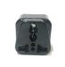 Seven Star Type C SS-411 Asian European Plug Adapter, Black, Universal - SS-411-B