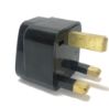 Seven Star SS-414 Type G UK Style Plug Adapter, Universal, Black 