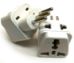 Italy 2-In-1 Plug Converter Adapter 6-PK Universal Plug to Italian 3 Pin Plug