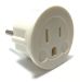Type E F Plug Adapter White