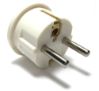 Seven Star SS-409 Type E/F American to European Plug Adapter White 