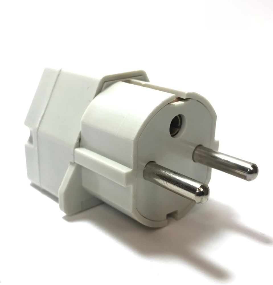 F6 Plug Seven Star GS18 Universal To Type F Plug Adapter for Germany, White Color
