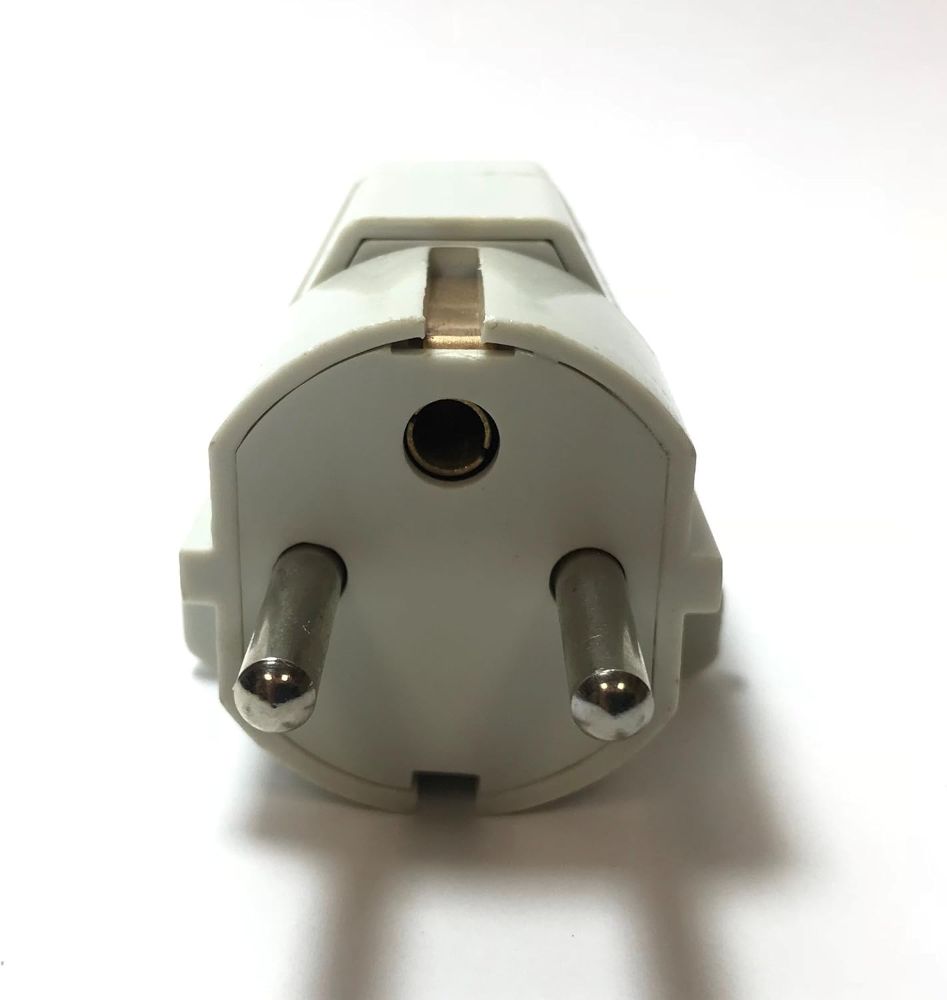 Module F Plug/outlet Seven Star GS18 Universal To Type F Plug Adapter for Germany, White Color