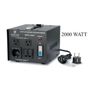 Seven Star Precision Power SSPP-2000 110 220 Volt Step Up Down Transformer 2000W Voltage Converter