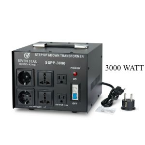 Seven Star Precision Power SSPP-3000 110 220 Volt Step Up Down Transformer 3000W Voltage Converter 