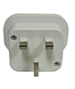 Seven Star SS-414-N Type G UK Ireland UAE Style Universal Plug Adapter With 2 Output White 