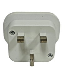 Seven Star SS-414-N Type G UK Ireland UAE Style Universal Plug Adapter With 2 Output White 