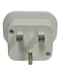 Seven Star SS-414-N Type G UK Ireland UAE Style Universal Plug Adapter With 2 Output White 