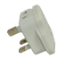 Seven Star SS-414-N Type G UK Ireland UAE Style Universal Plug Adapter With 2 Output White 