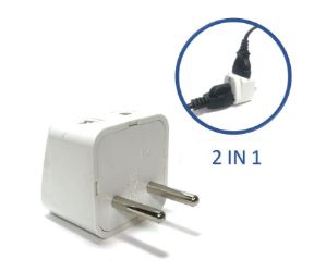 Type C European Plug Adapter With Two Inputs