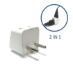 Type C European Plug Adapter With Two Inputs