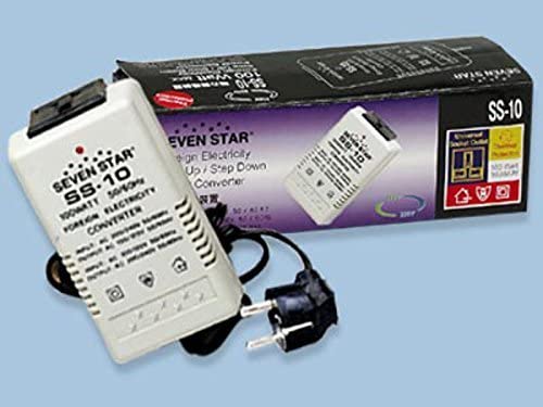 Seven Star SS10 100W Compact Converter with Safety Cut-Off 110 220 Volt 100 Watt