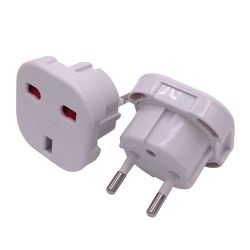 UK To EU Europe European Travel Adapter Plug