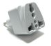 Seven Star SS429 Type J Plug Adapter For Switzerland, White, Universal Socket - SS429W