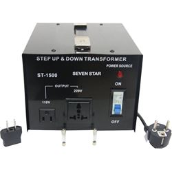 Seven Star ST-1500 Step Up Step Down Transformer 1500 Watt 