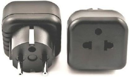 Type B To Type E Adapter Simran PG11 USA American to German European Adapter Plug Converter Schuko Type E / F