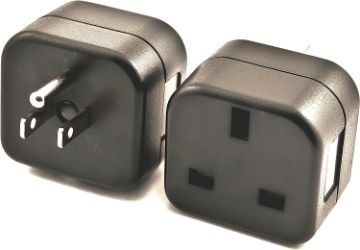 Type G To Type B Simran PG18 USA US Grounded Plug Adapter UK British Plug into 3-Pin American Plug - Type G to Type B
