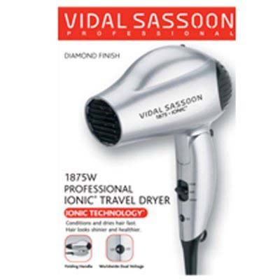 Vidal Sassoon 1875W Professional Ionic Travel Hair Dryer