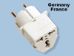 Type F Germany France Universal Plug Adapter For European Recessed Outlet GS18