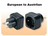 Type E To Type I MAV-21 European Schuko to Australian grounded adapter plug Three Prong EU TO AU