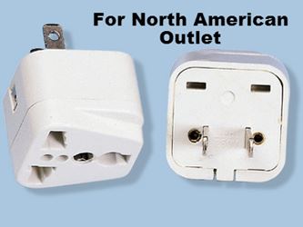 SS410 Universal Plug Adaptor for Standard USA Outlet 