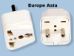 3-Pack Type C Asian European Style Universal Plug Adapter SS411